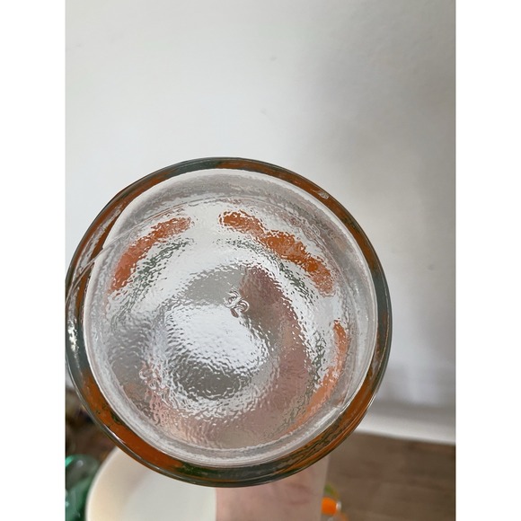 Vintage Anchor Hocking Orange Juice Carafe and 4 Glasses 🍊 - Picture 4 of 6